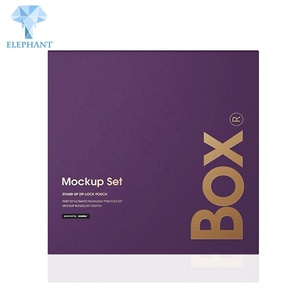 Cuaderno VIP de Lujo Personalizado, Caja de Regalo Plegable Dorada y Morada con Diseño Creativo 3D y Brillo - Product Image 3