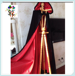 Costume da donna in velluto con cappuccio di colore <span class=keywords><strong>rosso</strong></span> scuro con HPC-2310 - Product Image 5