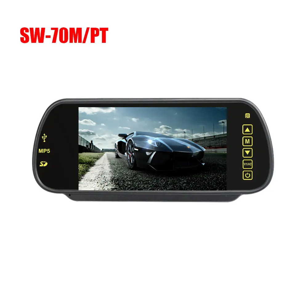 7Inch BT mp5 rearview display touch screen 1080P mirror link car video reverse backup parking monitor