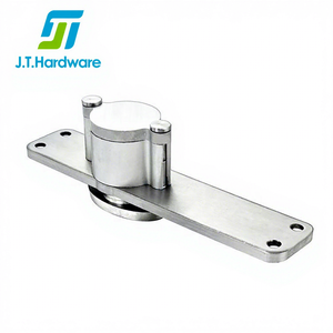 Système de pivot de porte en bois en acier inoxydable à rotation libre robuste de 500 kg, système de charnière à pivot dissimulé avec pivot supérieur réglable - Product Image 1