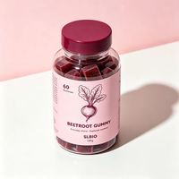 SLBIO Gommes à mâcher à la poudre de betterave - Qualité alimentaire, 2 gommes par portion, nourrissant le foie et l'estomac, OEM/ODM disponible