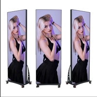 Afficheur LED portable sur pied pliable P1.25 P1.5 P1.86, écran publicitaire mobile pour utilisation en intérieur et en extérieur