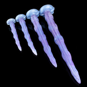 S M L XL Soft Tentacle Dildo Color Silicona Realista Pulpo Pene Adulto Fantasía Anal Plug Holder Masturbación Masaje - Product Image 5