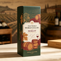 Boîte à vin de luxe personnalisée en carton imperméable avec dorure à chaud, pour collection de vins, livraison express en 72h, emballage cadeau