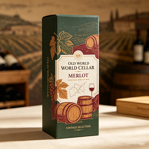 Scatola di Lusso Personalizzata per Collezione di Vini con Foglia d'Oro, Consegna Rapida in 72 Ore, Confezione Regalo Impermeabile in Cartone - Product Image 3