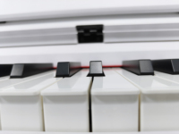 88 Key Digital Piano Stylish ABS Matte Keyboard White PVC Wood Grain Electronic Music Instrument