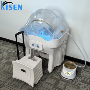 อ่างสปาผมแบบพกพาออลอินวัน Kisen: ระบบหมุนเวียนน้ำพร้อมเครื่องทำความร้อนสำหรับอบไอน้ำ ไม่ต้องใช้ท่อประปา เหมาะสำหรับร้านเสริมสวย พื้นที่ขนาดเล็ก - Product Image 3