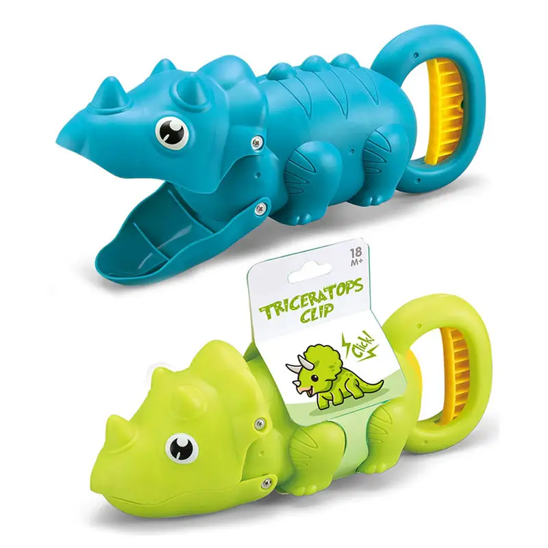 Funny catch clip plastic sand toys snow toys dinosaur clamp for kids