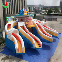 Divertido Tobogán Acuático Inflable con Diseño de Cerveza, Tobogán Acuático Inflable Comercial para Adultos, para Fiestas, Festivales y Eventos al Aire Libre