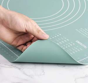 비 스틱 실리콘 베이킹 매트 대형 실리콘 과자 매트 반죽 롤링 매트 과자 롤링 반죽 측정 - Product Image 6