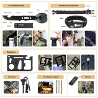 Kit de survie d'urgence pour le camping et les aventures en plein air, modèle DIY transfrontalier, garantie 3 ans, vente en gros