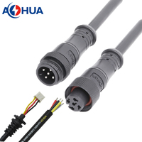 كابل تمديد مخصص للسيارات 22-24 AWG، موصل ذكر إلى أنثى، مقاوم للماء، 5 سنون، نوع معدني، تشكيل الأسلاك