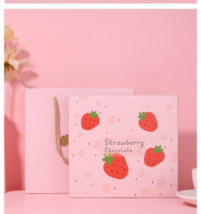 IMEE-Tapa superior dividida de <span class=keywords><strong>Chocolate</strong></span> y fresa rosa, caja de comida con insertos, dulces, dulces, 9 cavidades - Product Image 6