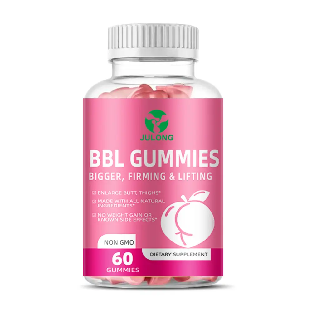 Özel etiket kalça büyütme Gummies büyük popo geliştirme BBL Gummies