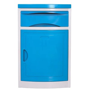 Bedside Table/cabinet Hospital Furniture Medical ABS Plastic Hospital Bedside Cabinet Blue Color - Product Image 2