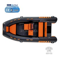 Bateau pneumatique à coque en aluminium Mehler PVC D430 430 cm avec console