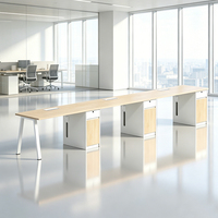 Meubles de bureau modernes, tables de bureau modulaires, postes de travail 4 places, cabines de centre d'appels, bureaux pour 2 personnes