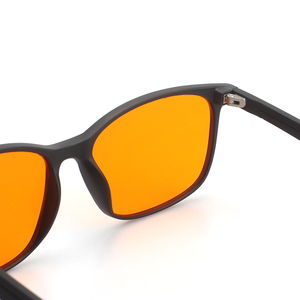 Gafas con Filtro de Luz Azul Personalizadas con Diseño Nuevo de Sunray, Montura Cuadrada Clásica de Moda en Color Naranja Amarillo para Hombre y Mujer - Product Image 4