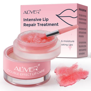 Mascarilla Labial Nocturna ALIVER, Mascarilla Labial Coreana Vegana de Durazno y Fresa, Hidratante Intensiva, Exfoliante - Product Image 1