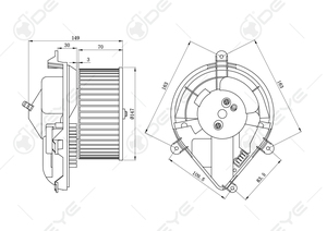 OE #6441.A0 87175 Auto Parts RHD A/c Chauffage Ventilateur Moteur Résistance 12V DC avec Module pour CITROEN & PEUGEOT <span class=keywords><strong>306</strong></span> Aircon Systems - Product Image 5