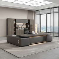 Ensemble bureau et chaise de direction moderne en bois avec design modulaire Caractéristiques Tiroir de rangement