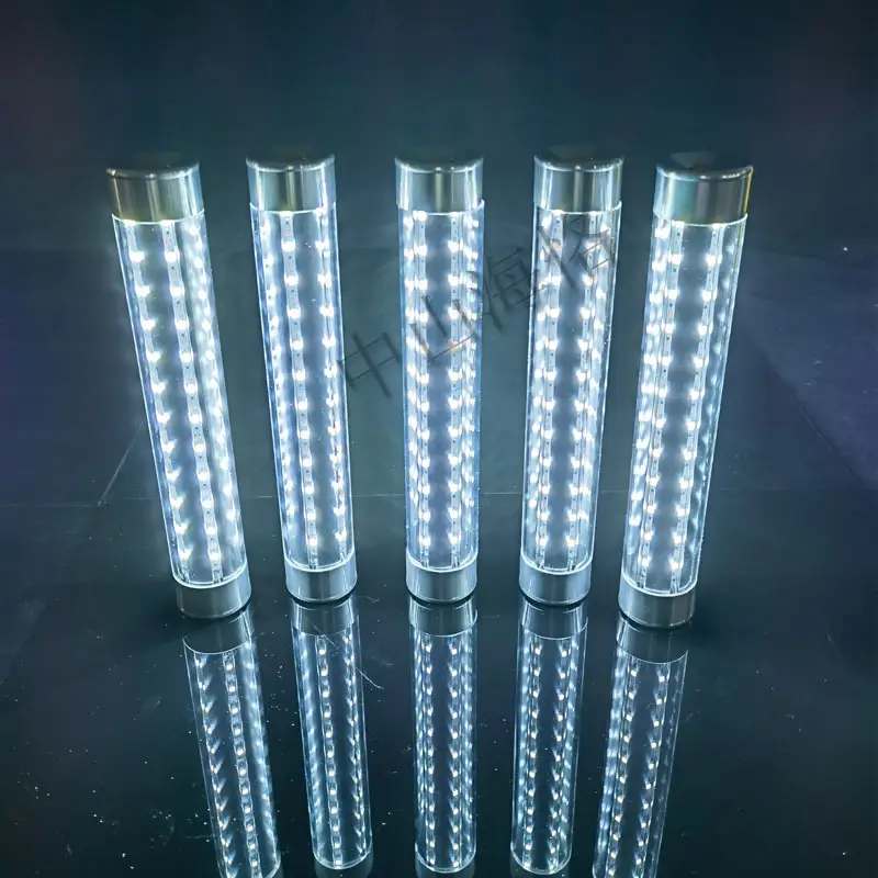 1 adet LED Strobe Baton ışık LED parlayan çubuklar yanıp sönen Glow değnekleri, LED flaş sopa yeniden LED ışık için el ışık