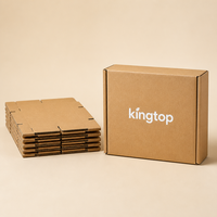 Boîte d'expédition en carton ondulé Kraft personnalisée avec logo, en carton brun recyclé, pour l'e-commerce, les vêtements, les emballages cadeaux