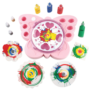 Nuovissimi bambini che disegnano giocattoli da gioco cartoni animati colorati fatti a mano rotanti fai da te Set di giocattoli per bambini che dipingono arte e artigianato - Product Image 3