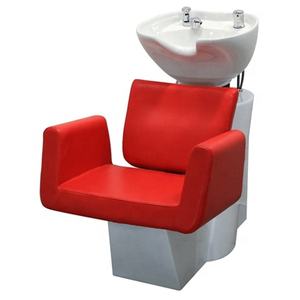 Tragbare rote Wasch <span class=keywords><strong>shampoo</strong></span> Schüssel und Stuhl - Product Image 1