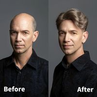 Perruque de cheveux naturels Toupet pour hommes 100% European Remy Hair