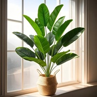 Palmiers bananiers artificiels décoratifs pour l'intérieur, plantes artificielles pour la maison, l'hôtel, le jardin, décoration élégante pour l'extérieur, respectueuses de l'environnement, résistantes aux UV