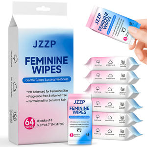 Lingettes démaquillantes extra douces 99% eau pour l'hygiène féminine, mini-paquet, lingettes mignonnes portables pour l'extérieur - Product Image 1