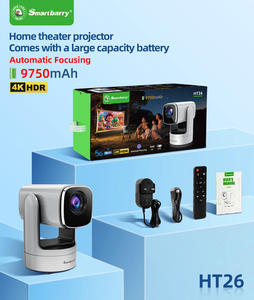 Proyector Inteligente HT26 Android 9, Compatible con 2K, 200 ANSI de Alto Brillo, WiFi6 Portátil, Batería Integrada, Altavoces, Cine en Casa y al Aire Libre - Product Image 4