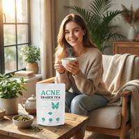 Thé santé naturel à base de plantes pour éliminer l'acné, mélange premium, doux, sans effets secondaires, sachets de thé pour les peaux sujettes à l'acné