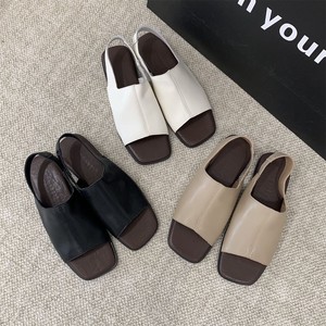 Sandalias Romanas JR Cross-Border para Mujer, Tallas Grandes 35-45, Punta Abierta, Primavera 2025, Suela Plana de Goma, Forro de Piel de Cerdo, Suaves - Product Image 1