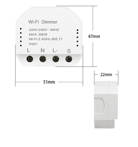 Módulo Atenuador Triac Tuya Smart Life de 300W para Controlador de Tira LED, Funciona con <span class=keywords><strong>Alexa</strong></span>, Google, Yandex, WiFi Inalámbrico - Product Image 1