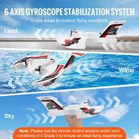 Avion jouet RC KF603 3CH, planeur 3 en 1, aile fixe, terre, eau, air, décollage, étanche, résistant aux chocs, mousse EPP, longue durée de vol