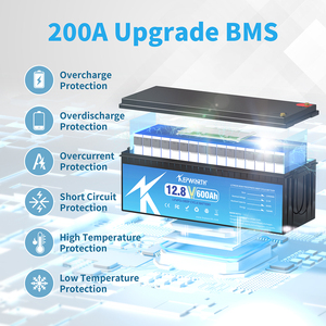Batería de Litio Recargable de 12.8V 600Ah con BMS para Aplicaciones Solares Fuera de la Red, Stock en EE. UU. - Product Image 2