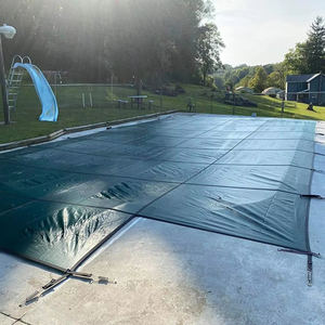 Cubierta para <span class=keywords><strong>Piscina</strong></span> de 12 x 27 Pies, Transpirable, con Cable de Acero, Grosor Medio, para Protección en Temporada y Fuera de Temporada - Product Image 1