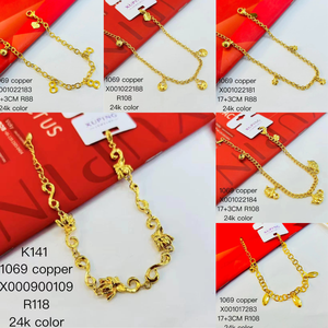 <span class=keywords><strong>XUPING</strong></span> - Colección de Pulseras de Joyería al por Mayor Chapadas en Oro de 24K, Pulseras de Moda para Mujer en Varios Estilos - Product Image 5