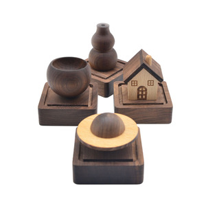 Natural Wooden Eco-Friendly Aromatherapy <b>Diffuser</b> with <b>Essential</b> <b>Oil</b> Holder for Home Scent Long-lasting & Durable All-Season Use - Product Image 4