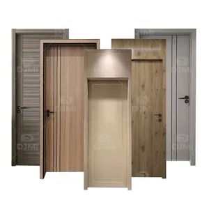 High Quality Veneered Against Rust Interior Modern Meranti Wooden Fire Rated Door