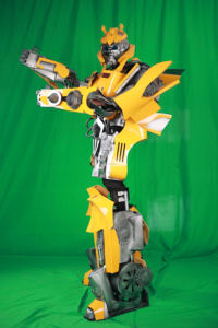 Disfraz de Robot <span class=keywords><strong>Transformer</strong></span> para Fiestas y Cosplay, Traje Clásico de <span class=keywords><strong>Bumblebee</strong></span> para Actuaciones en Escenario - Product Image 3