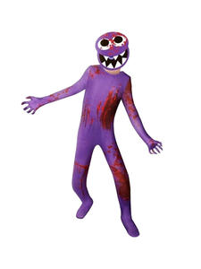 BAIGE Disfraces para niños Juego Cos Disfraz <span class=keywords><strong>de</strong></span> monstruo azul Rob Lox Juego Medias Onesie <span class=keywords><strong>Rainbow</strong></span> Friend - Product Image 5