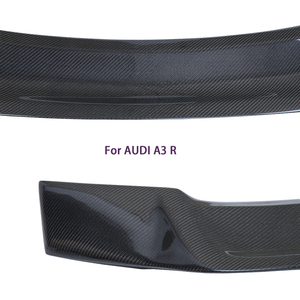 For A3 S3 RS3 8V R Style Real Carbon Fiber Material Rear Spoiler Trunk Wing 2013-2020 - Product Image 3
