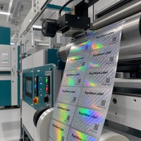 Etiquetas de Seguridad Personalizadas a Prueba de Manipulación, Etiquetas Holográficas para Embalaje, Número de Serie, Código de Barras, Protección de Marca