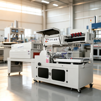 Machine d'emballage sous film rétractable haute efficacité avec scelleuse en L et tunnel de rétraction pour boîtes, films POF et PVC