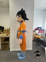 Costume de mascotte Son Goku, personnage de dessin animé, cosplay pour adultes, jouets amusants