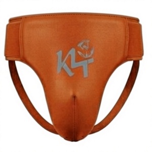 KLTW INT'L K4 Ceinture de protection du pénis en néoprène marron pour homme, avec logo en relief, respirante, pour la boxe, soutien et maintien de la forme - Product Image 1