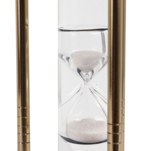 Decorative Hourglass Modern Glam Sand Timer Metal Glass Design For Home Office Bathroom Decor - Product Image 5